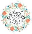 happy valentines day card vector image