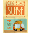 surf poster vector image