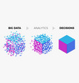big data analytics algorithm concept vector image