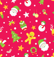 christmas pattern vector image