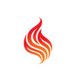 fire - template logo concept vector image