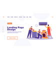 handymen repairing clients home appliance vector image vector image