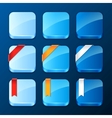 set of the app icons with ribbons and banners vector image vector image