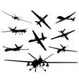 weapon drones set vector image vector image