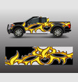 abstract racing graphic background for offroad vector image vector image