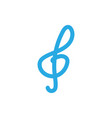 music symbol icon design template isolated vector image vector image