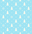 christmas seamless background with fir tree vector image vector image