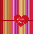 valentine colourful heart card vector image vector image