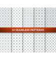 simple patterns set vector image