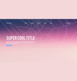 landing page abstract design with shattered vector image