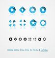 symmetric shapes vector image vector image
