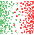 thumbs up and down green vector image