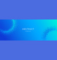 blue gradient abstract long banner template vector image