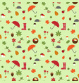 autumn flat pattern vector image