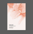 beige watercolor hand painted ink texture tender vector image