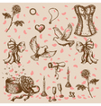 doodle valentine vector image vector image