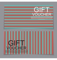 gift voucher template with abstract background vector image