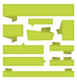 green banners vector image