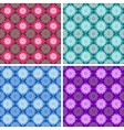 set of geometric patterns vector image vector image
