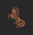 horse logo vector image vector image