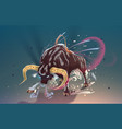 new year bull with golden horns for christmas art vector image