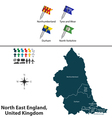 north east england vector image