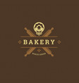 bakery badge or label retro vector image
