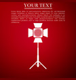 movie spotlight icon light effect scene studio vector image