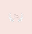 floristic feminine brand logo template vector image