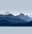 morning in mountains vector image
