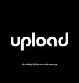 unique modern bold font vector image