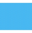 white hexagon grid on cyan seamless pattern vector image vector image