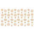 christmas seamless pattern with new year vector image vector image