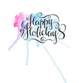 congratulation card with abstract watercolor vector image