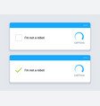 not robot captcha test image obstacle vector image vector image