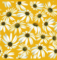 chamomile flowers seamless pattern vector image