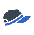 sports cap icon vector image vector image