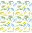 spring colorful leaves abstract seamless pattern vector image