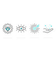 vision and value business success growth vector image