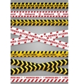 danger construction tapes vector image