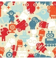 robots seamless background vector image