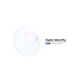 cyber security and information protection protect vector image