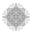 round element for coloring book mandala vector image
