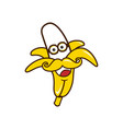 Man slipping on a banana peel Royalty Free Vector Image