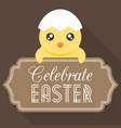 celebrate easter typographical background vector image vector image