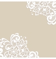 flower ornament corner vector image