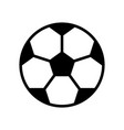soccer ball football ball icon of sport black vector image