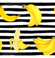 seamless pattern markers painting bananas vector image