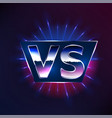 vs or versus sign game sport symbol vector image
