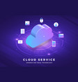 cloud technology vector image